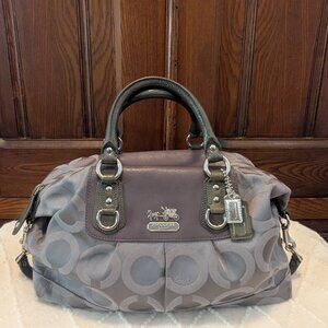 Coach Madison Op Art  Grey Large Sabrina 12943